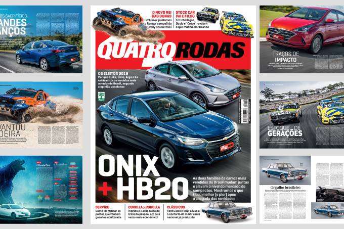 QUATRO RODAS de outubro: novos Hyundai HB20 e Chevrolet Onix lado a lado