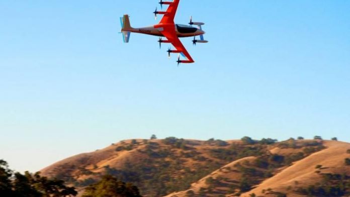 Aeronave elétrica do criador do Google voa praticamente sem barulho