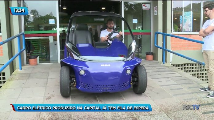 Carro elétrico produzido em Florianópolis já tem fila de espera para compras | Balanço Geral Florianópolis