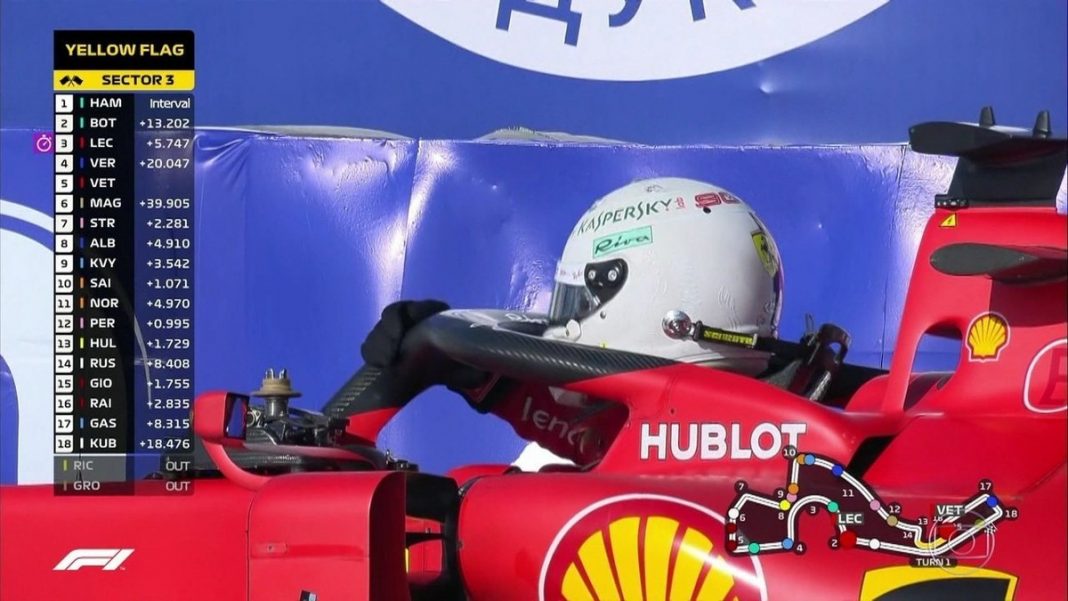 Vettel parou por segurança devido à falta de isolamento elétrico e risco de choque, informa Ferrari | fórmula 1