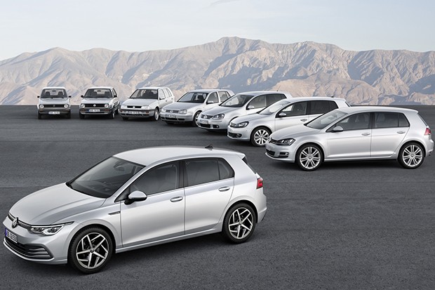 Ao todo, Volkswagen Golf tem oito gerações (Foto: Divulgação)