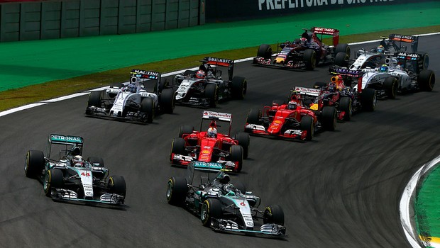 GP Fórmula 1 no Brasil, disputa em Interlagos, em novembro de 2015 (Foto: Dan Istitene/Getty Images)