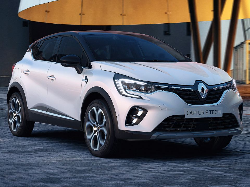 Acima o híbrido Renault Captur E-Tech Plug-in