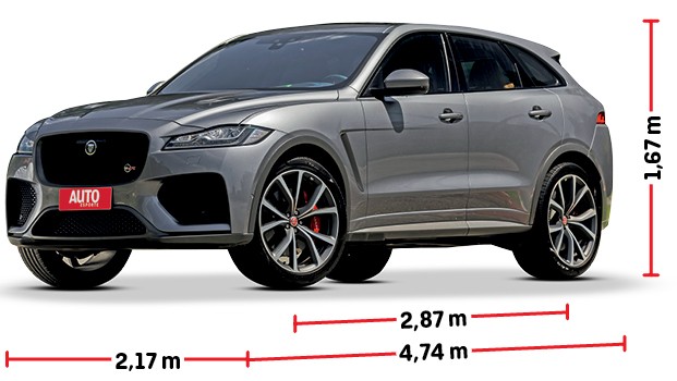 Medidas do Jaguar F-Pace SVR (Foto: Christian Castanho)