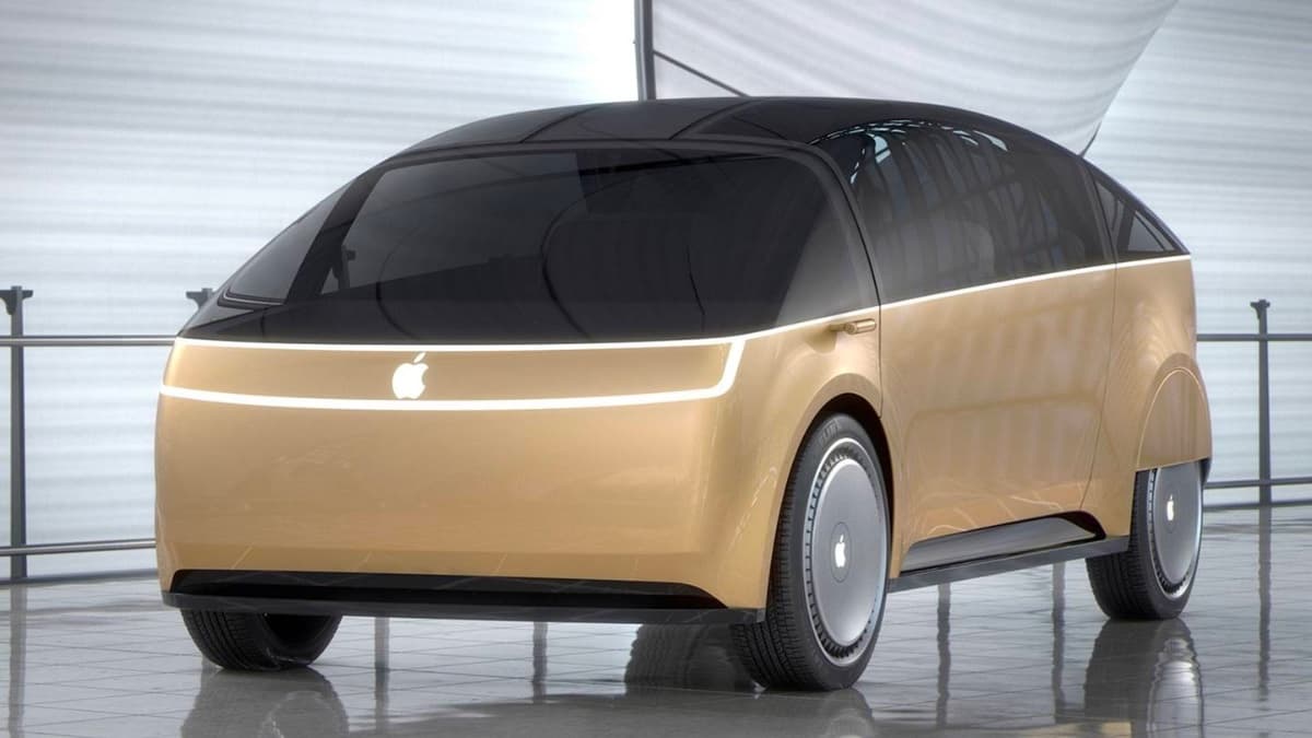 Imagem carro elétrico Apple com ilustração Canoo