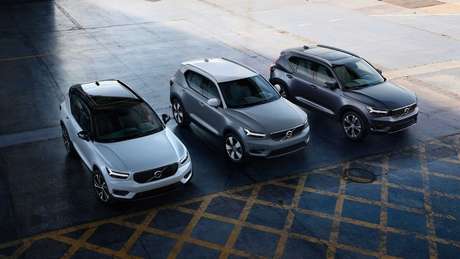 Linha 2021 do Volvo XC40 está disponível em três versões, todas híbridas. 