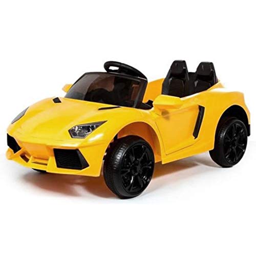 Carrinho Motor Elétrico Infantil Bateria Esportivo Amarelo