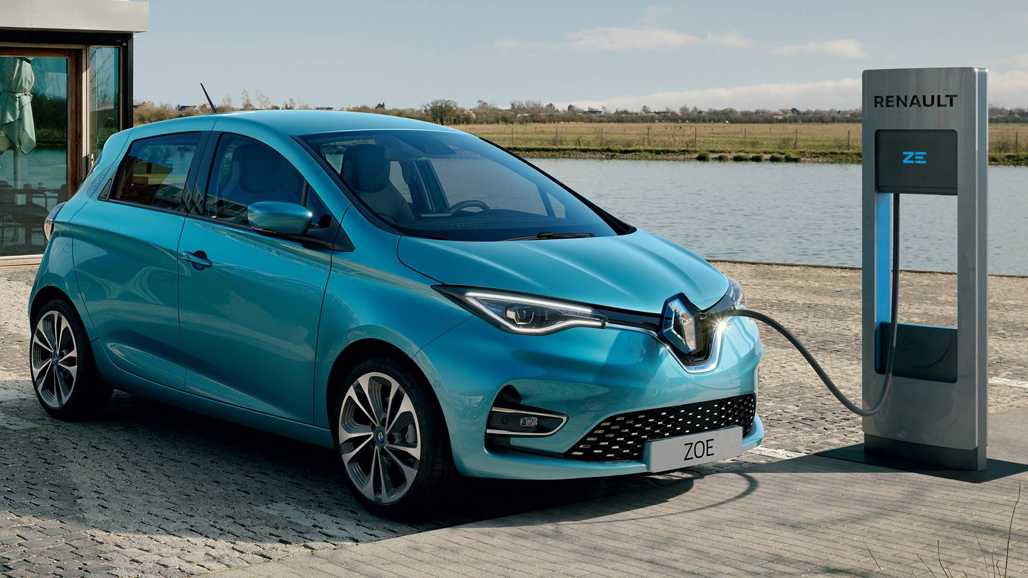 Renault Zoe azul célon