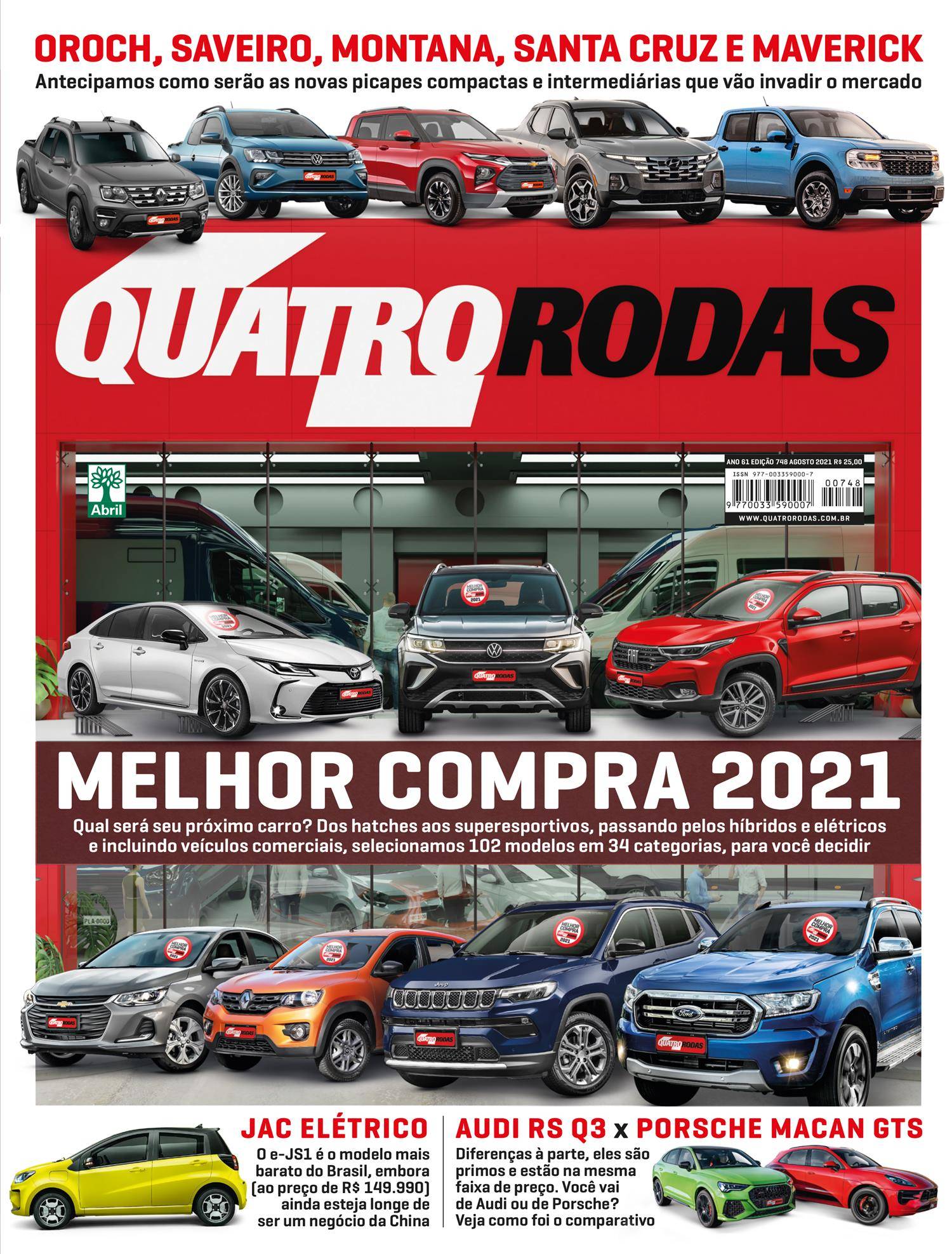 Capa quatro rodas 748 agosto 2021