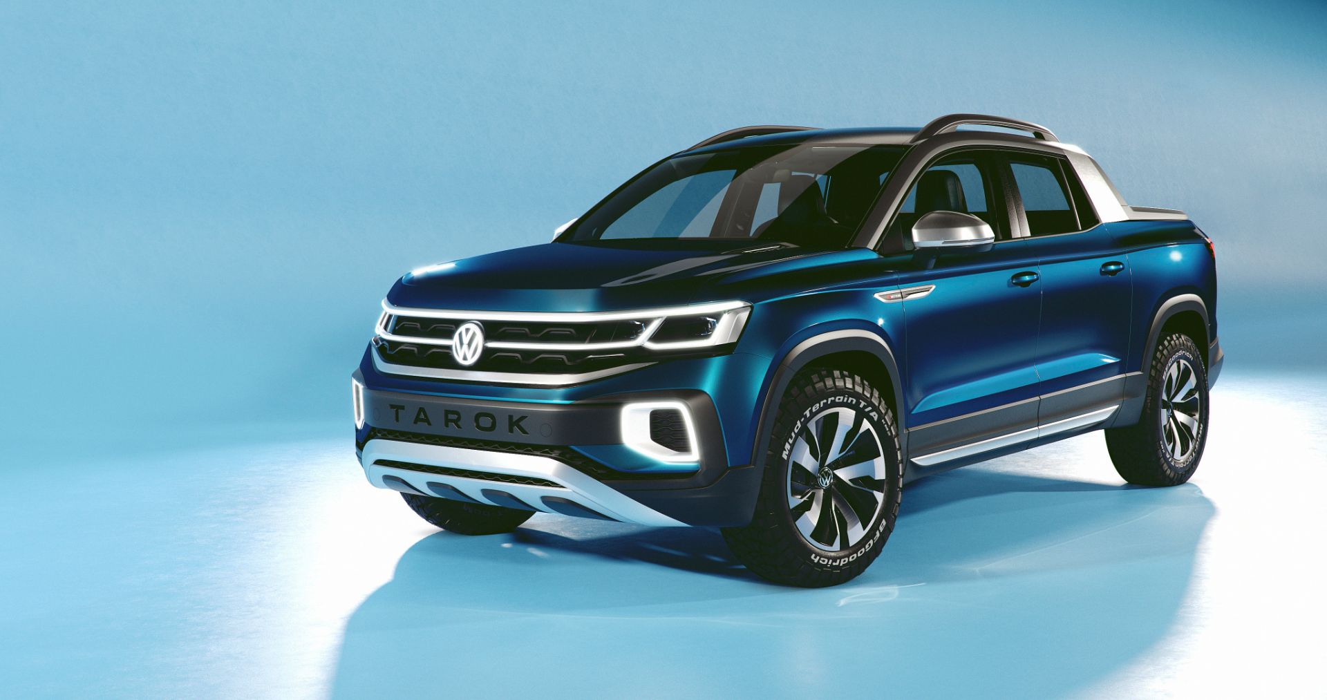 volkswagen tarok concept azul frente em estudio