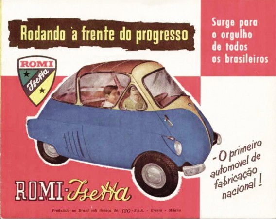 Anúncio da Romi Isetta, anos 1950