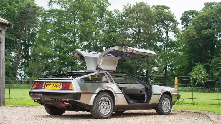 DeLorean tras  - Bonhams / Divulgação  - Bonhams / Divulgação 