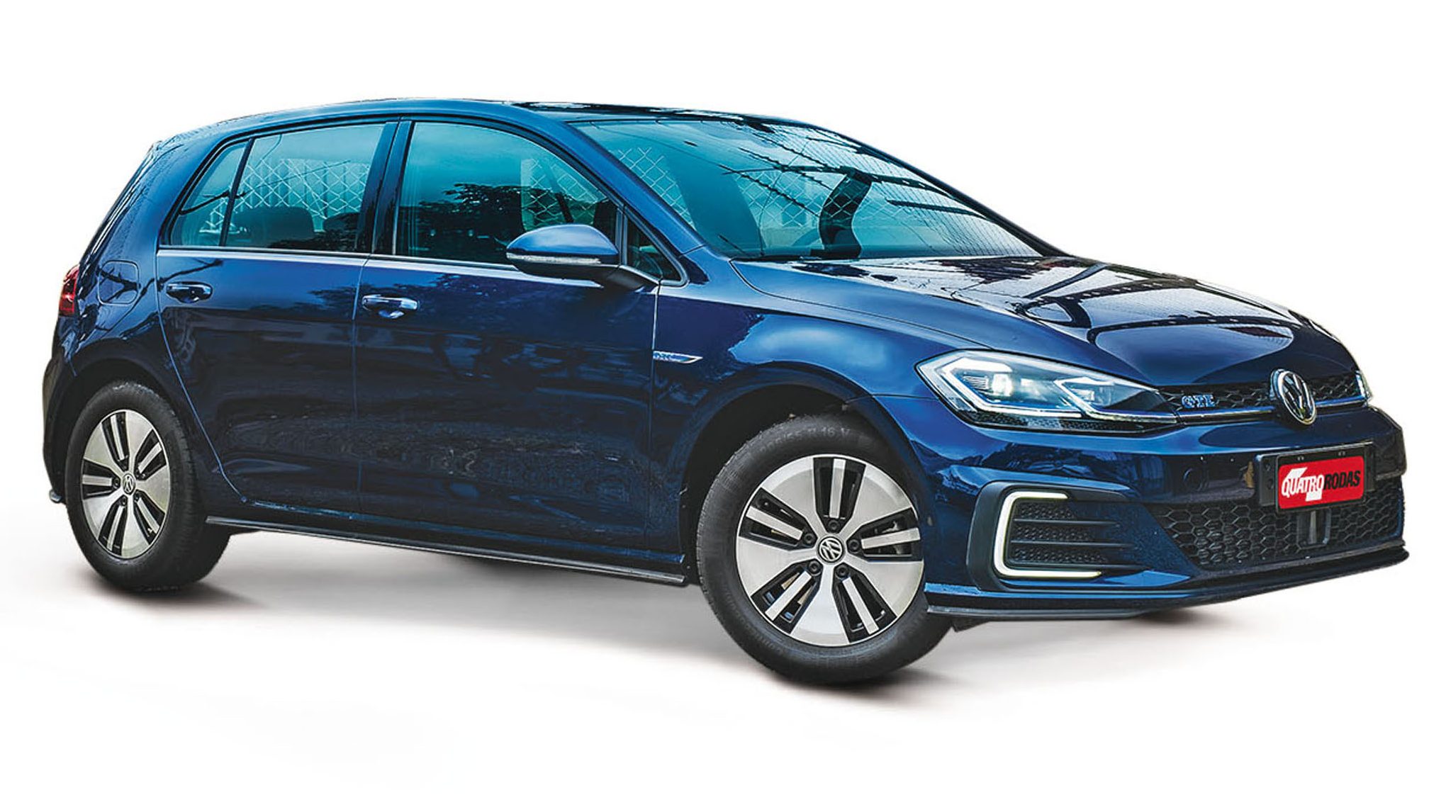 Automóvel Golf GTE, da Volkswagen, durante Teste da revista Quatro Rodas.